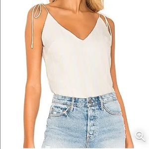 superdown Revolve Antonella Tie Strap Top In Yellow Stripe Size XS